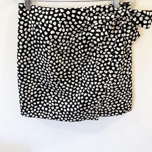 J. Crew Metallic Pebble Print Jacquard Bow Skirt 4